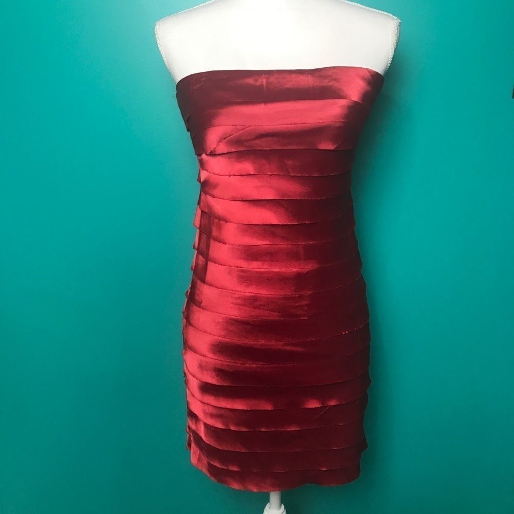 NWT Alythea frayed satin dress